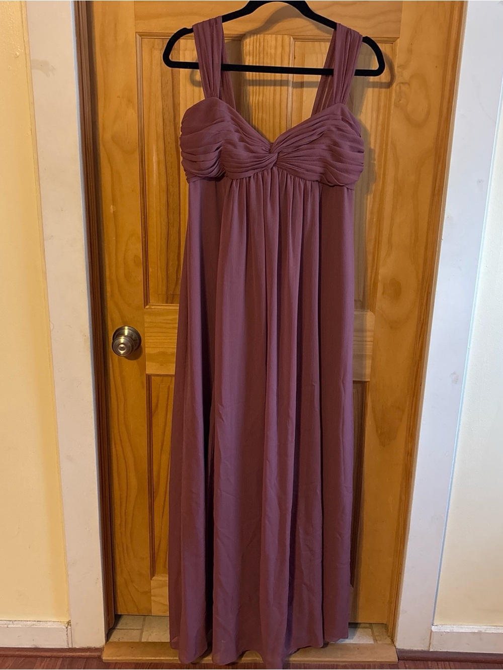 David's Bridal Dusty Rose Bridesmaid Gown